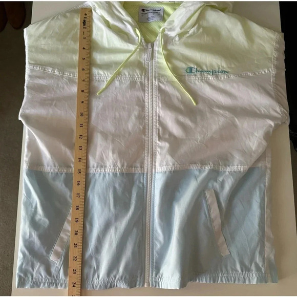 Champion Stadium Color Block Windbreaker Hooded Jacket Women’s size medium - Picture 11 of 11